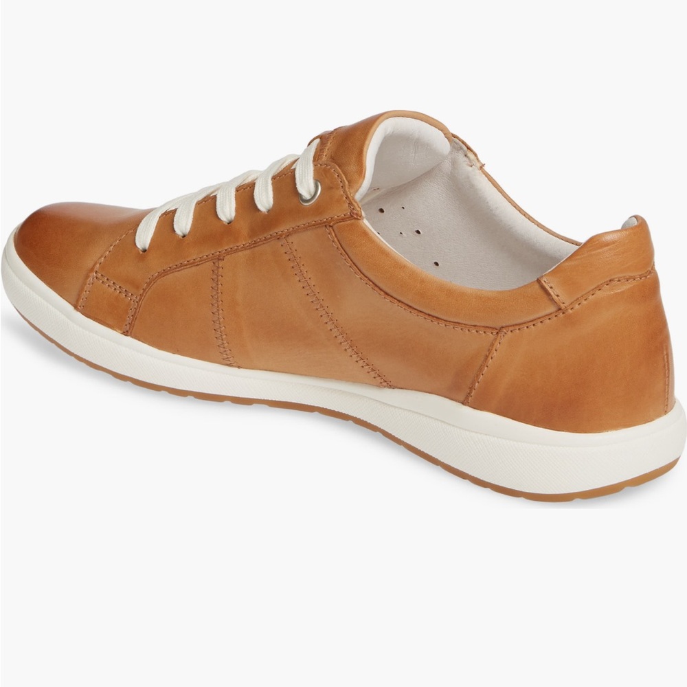 EUC Josef Seibel 'Caren' (Cognac / Camel / Ivory) Sneaker in 37 Retail: $160 - Picture 2 of 16
